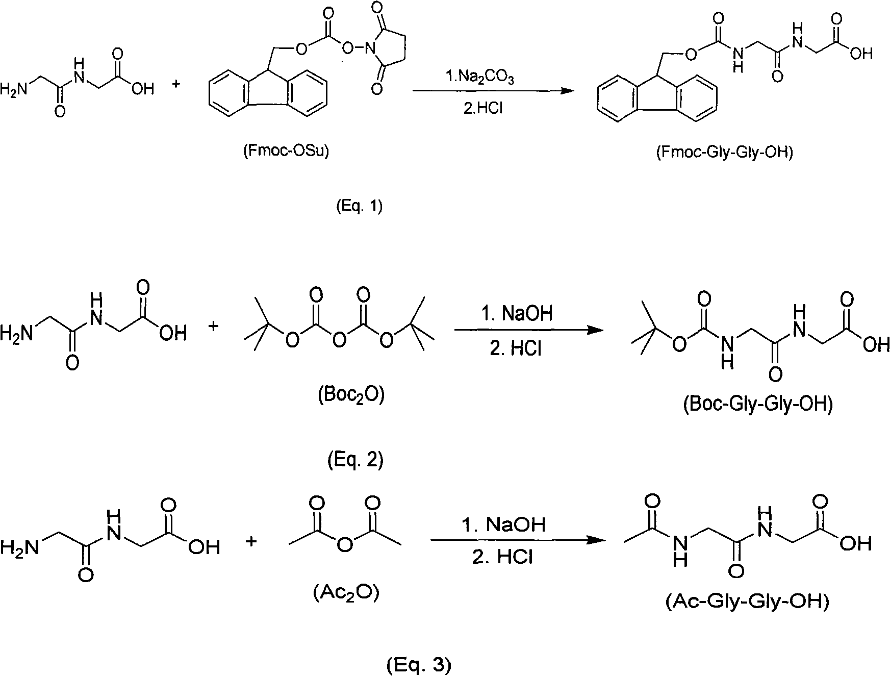 Synthesis method of amino-protecting glycine dipeptidase derivant
