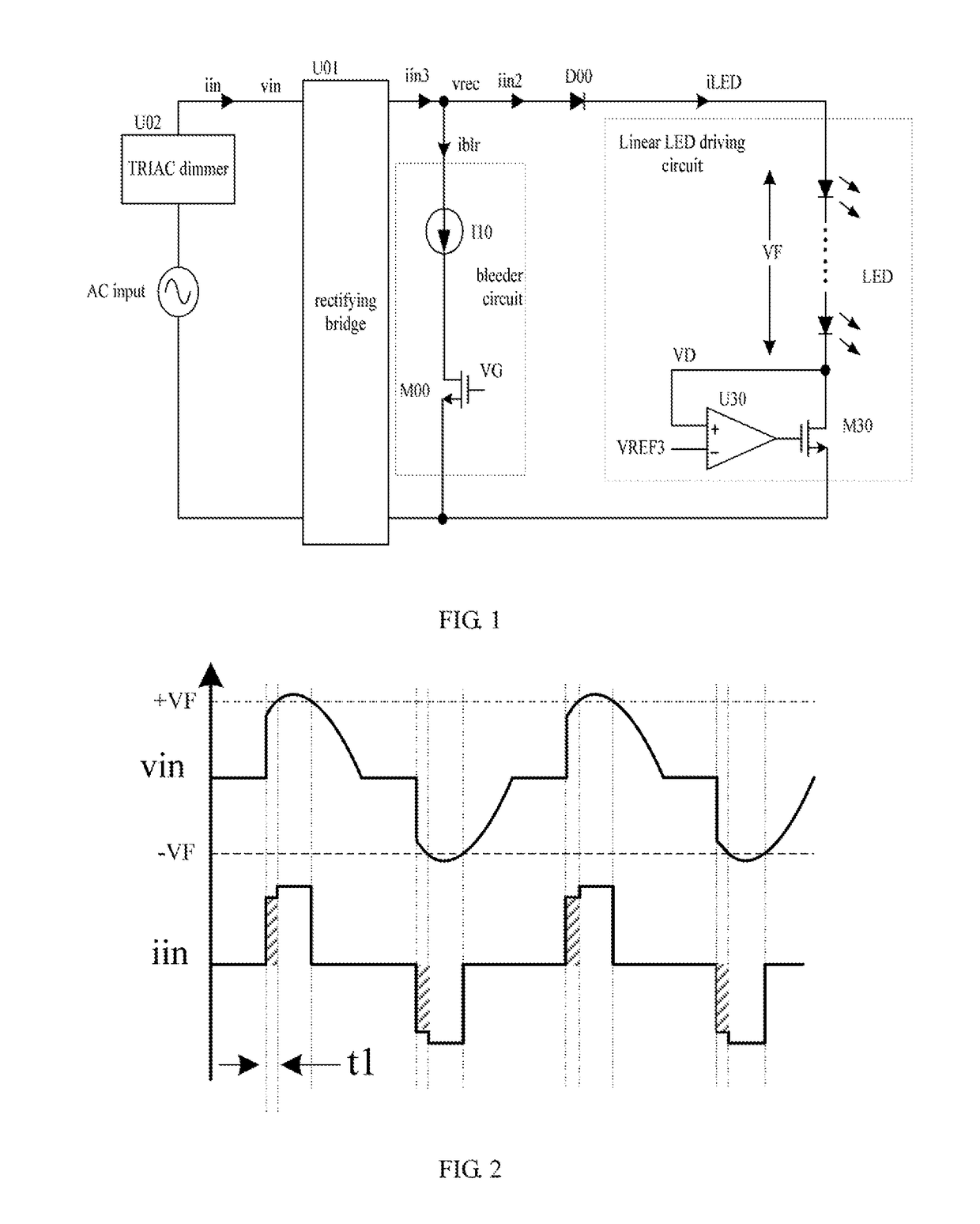 Bleeder circuit and control method thereof, and LED control circuit