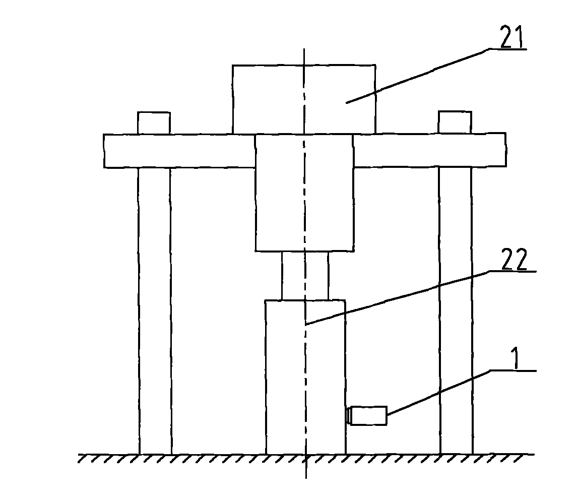 Quickly loading booster cylinder and high-flow safety valve test device using same