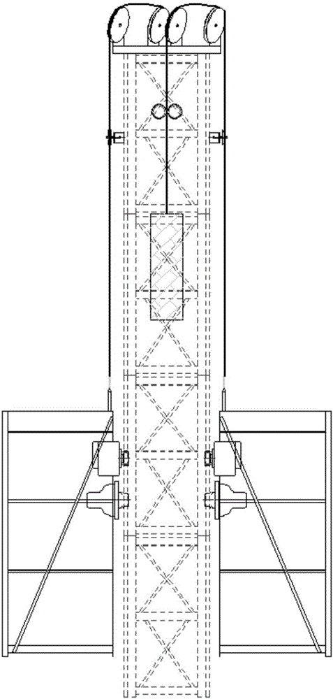 External pulley set type reversing balancing counterweight system