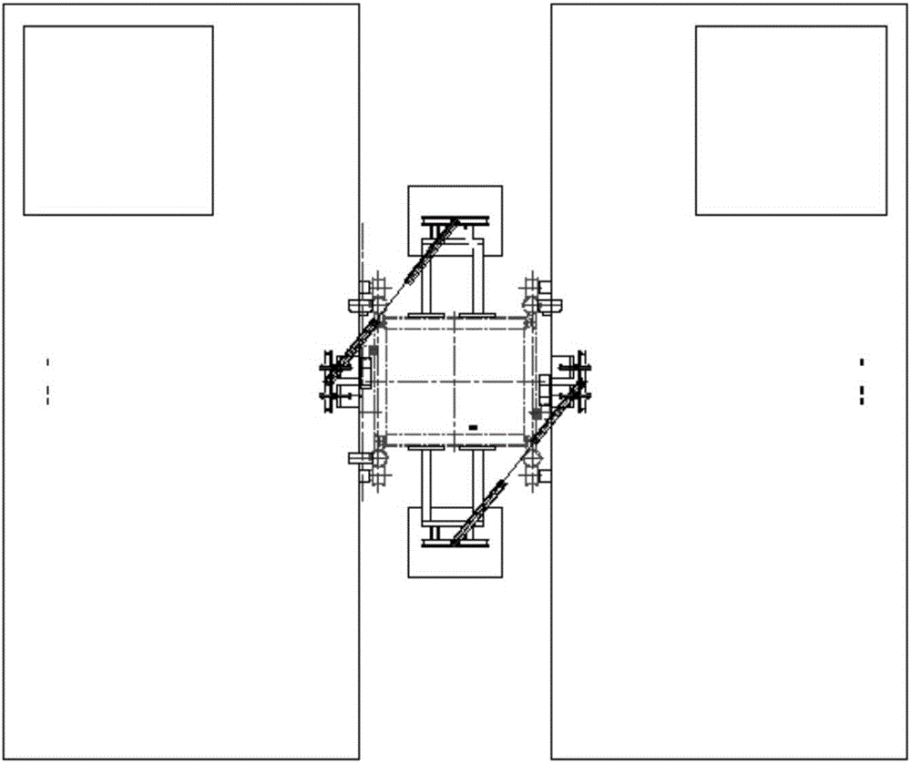 External pulley set type reversing balancing counterweight system