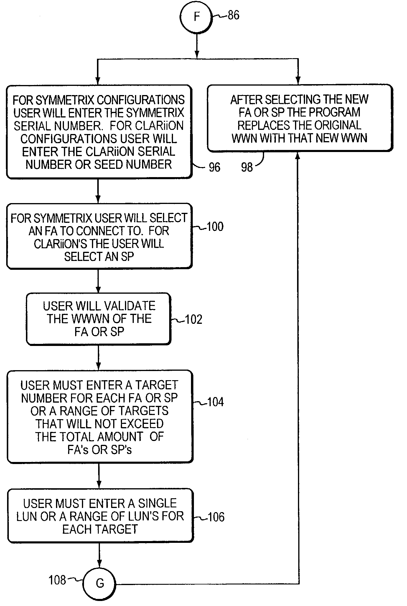 System and method for configuring a host for operationally cooperating with data storage system and including selective host adapter settings