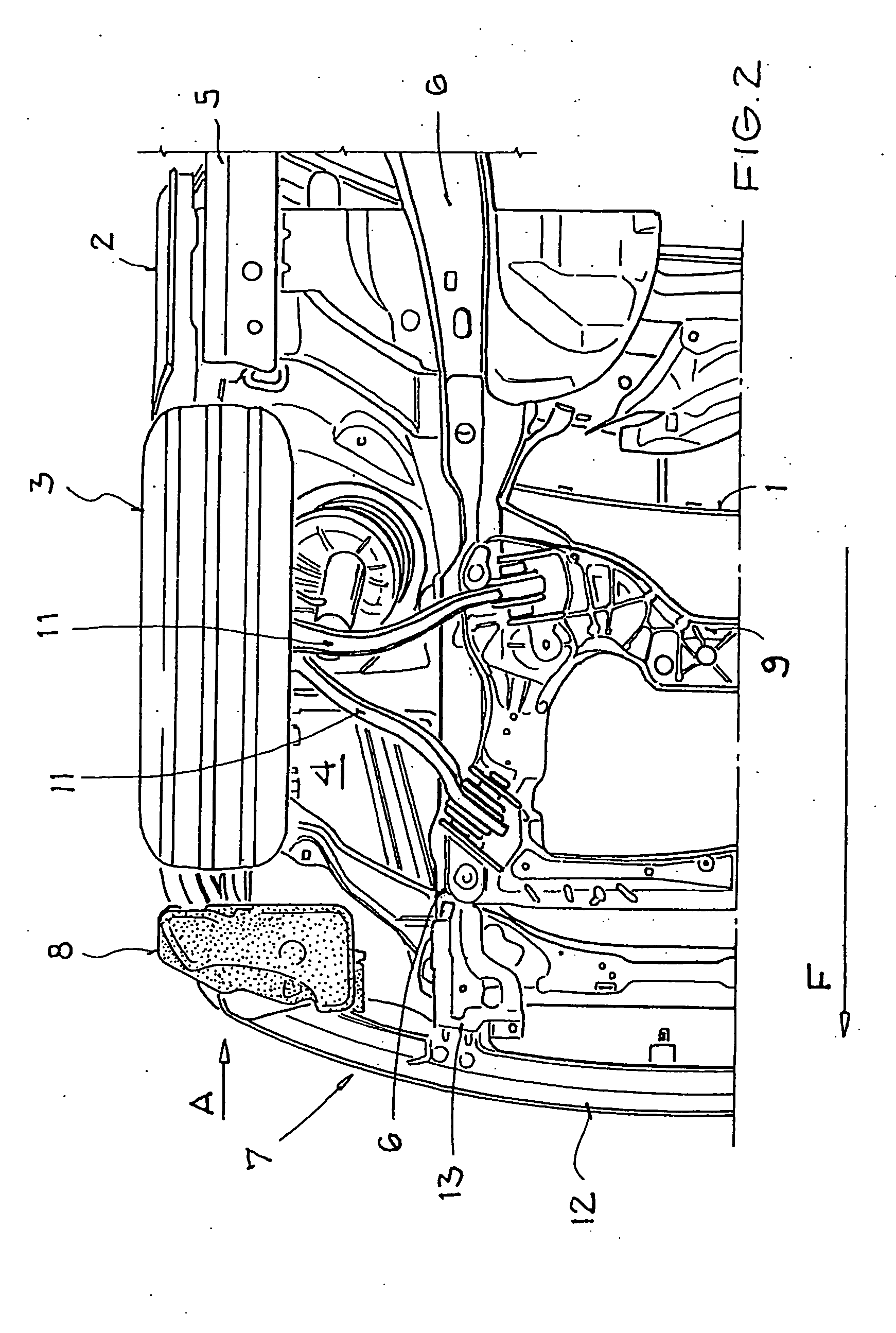Safety Device for a Shell Structure of a Motor Vehicle