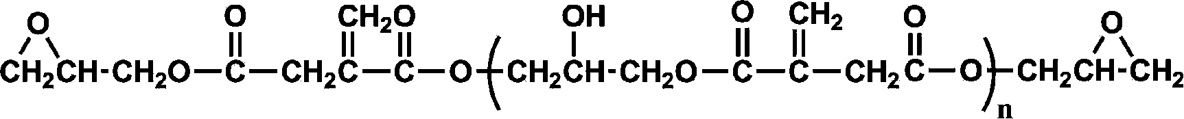 Itaconic acid-based epoxy resin composition and method for preparing cured substance