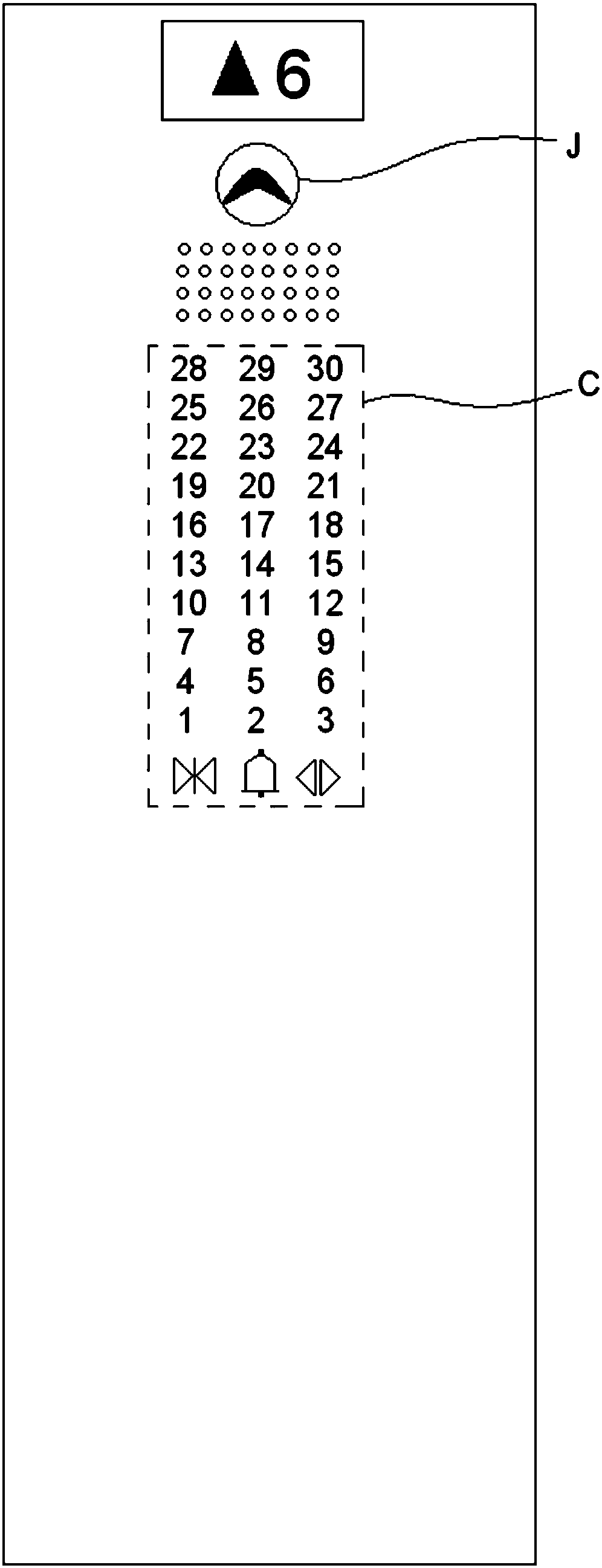 Elevator lift car operation panel