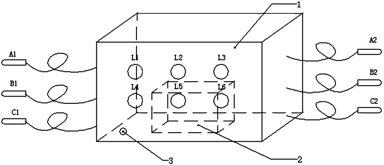 A three-phase ring network cabinet secondary nuclear phase device and its nuclear phase method