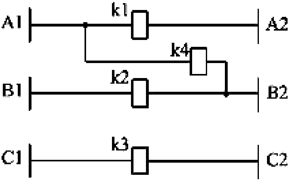 A three-phase ring network cabinet secondary nuclear phase device and its nuclear phase method