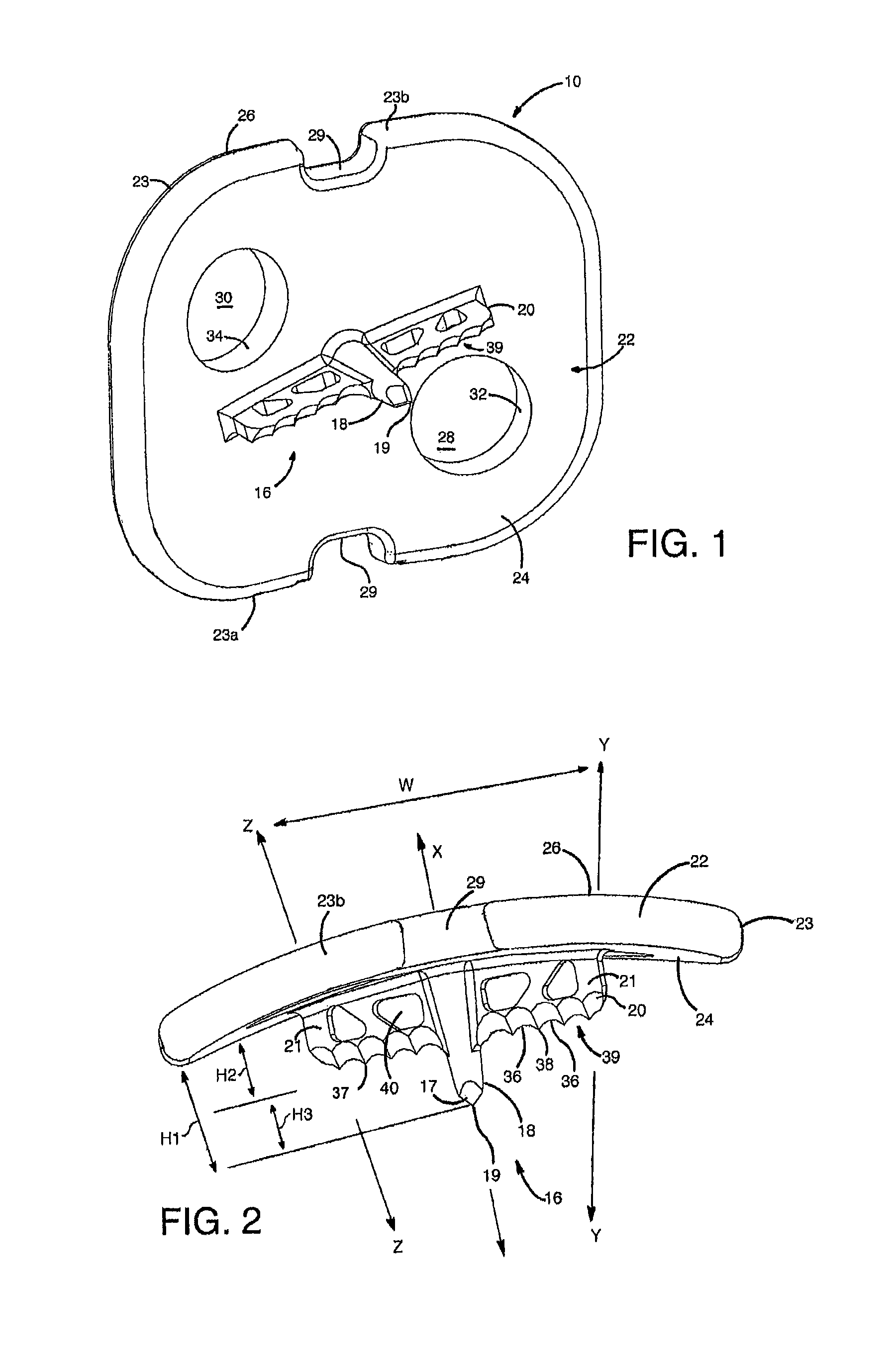 Mounting devices for fixation devices and insertion instruments used therewith