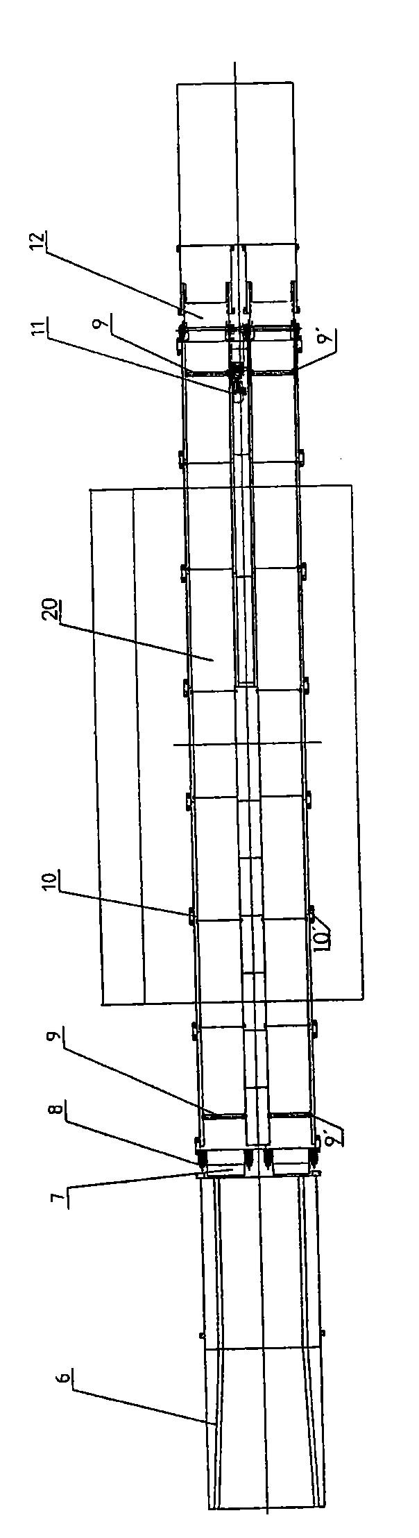 Vehicle conveying device and vehicle radiation detection system provided with same