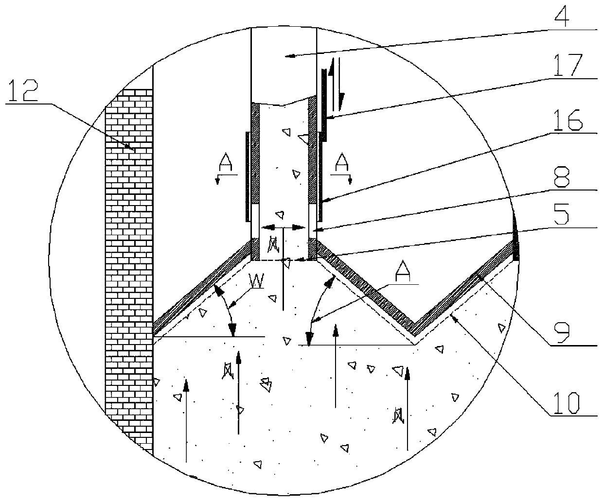 Sintering ore vertical cooling kiln with uniform ventilation device