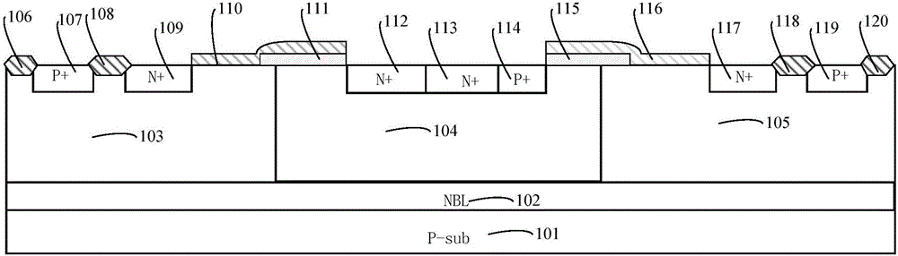 A high-voltage esd protection device with a small hysteresis window