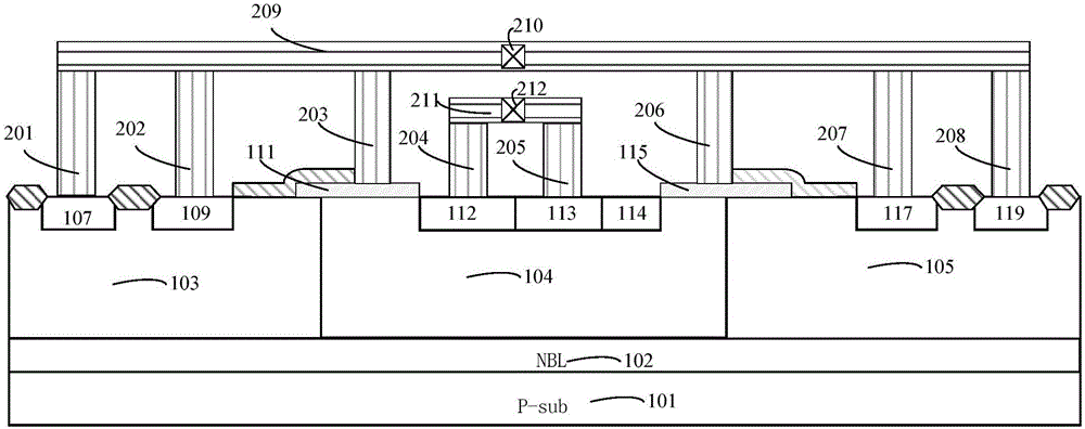 A high-voltage esd protection device with a small hysteresis window