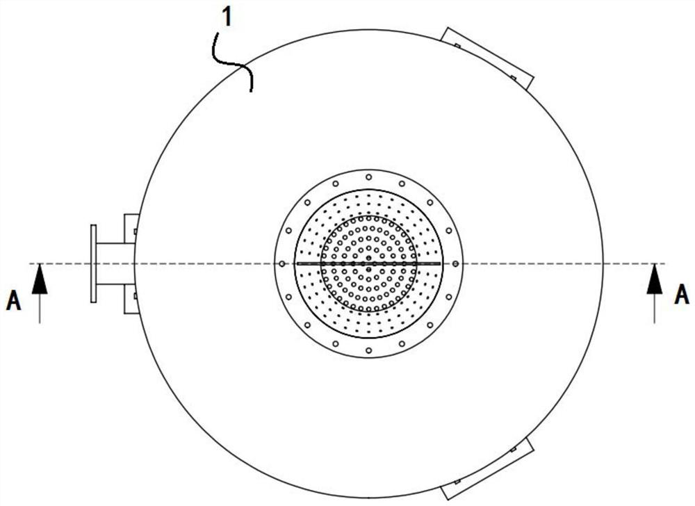 Exhaust gas spraying pressure protection device