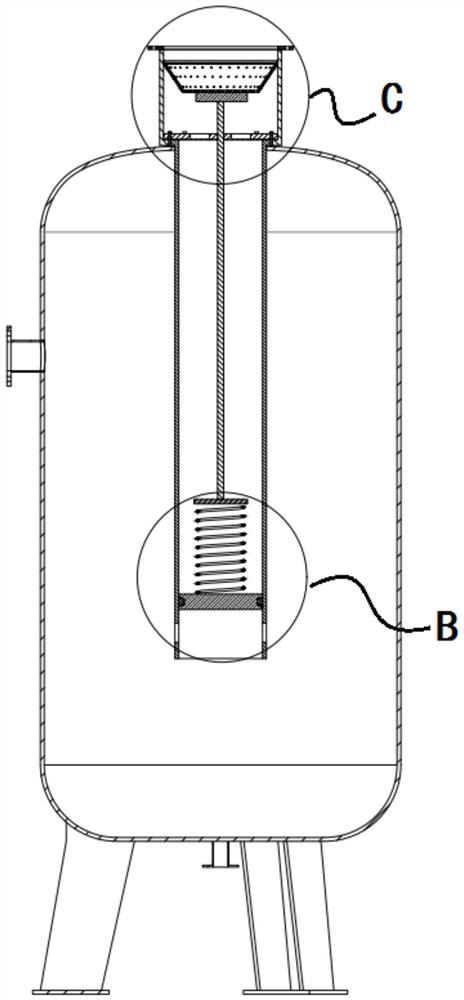 Exhaust gas spraying pressure protection device