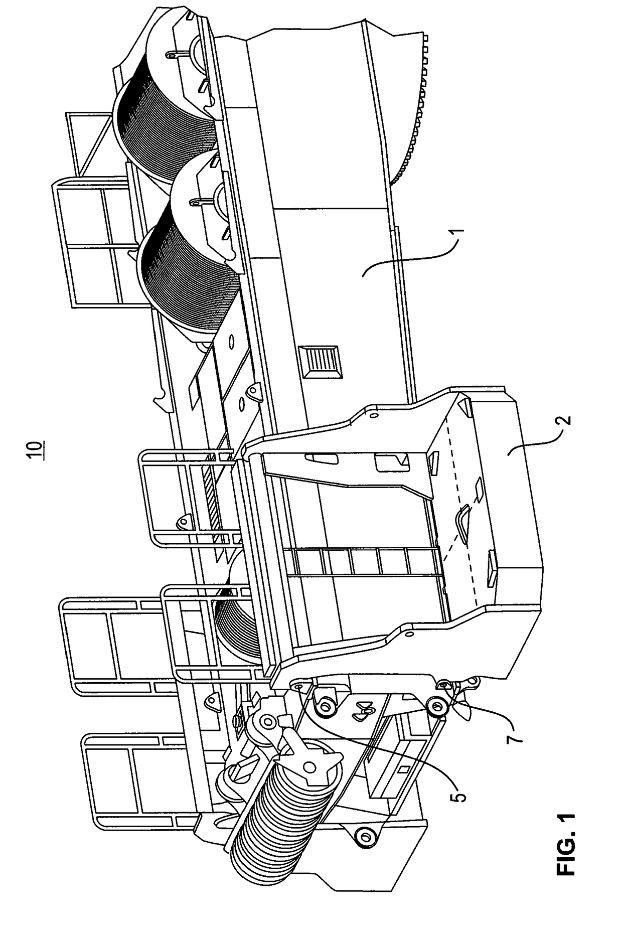 Crane having an apparatus for determining the effective counterweight of said crane