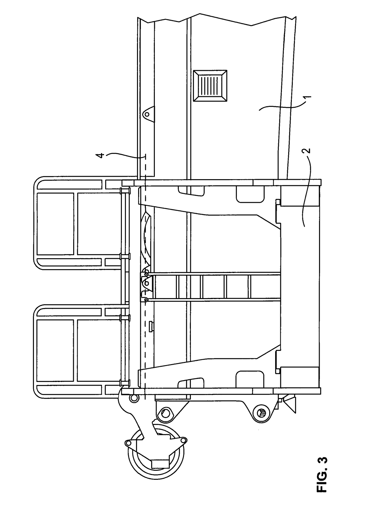 Crane having an apparatus for determining the effective counterweight of said crane