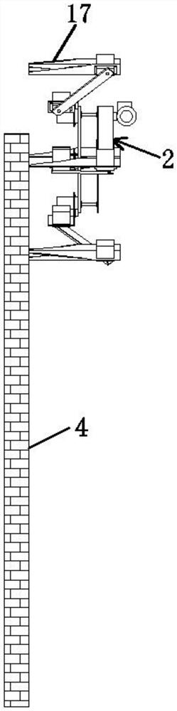 Intelligent wall leveling device for building construction