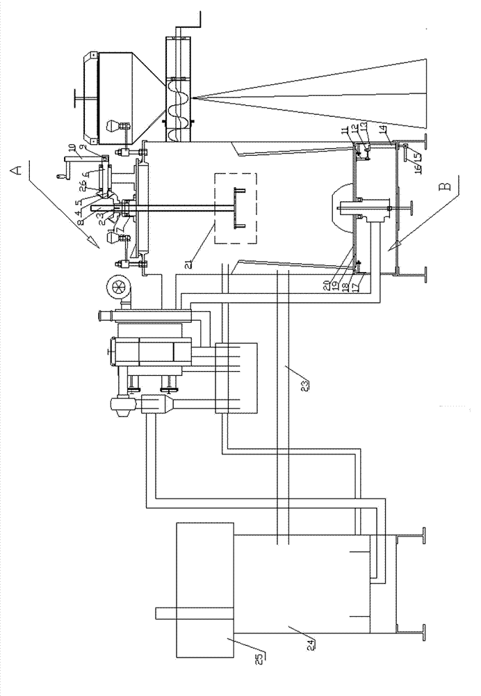 Household straw gasification furnace