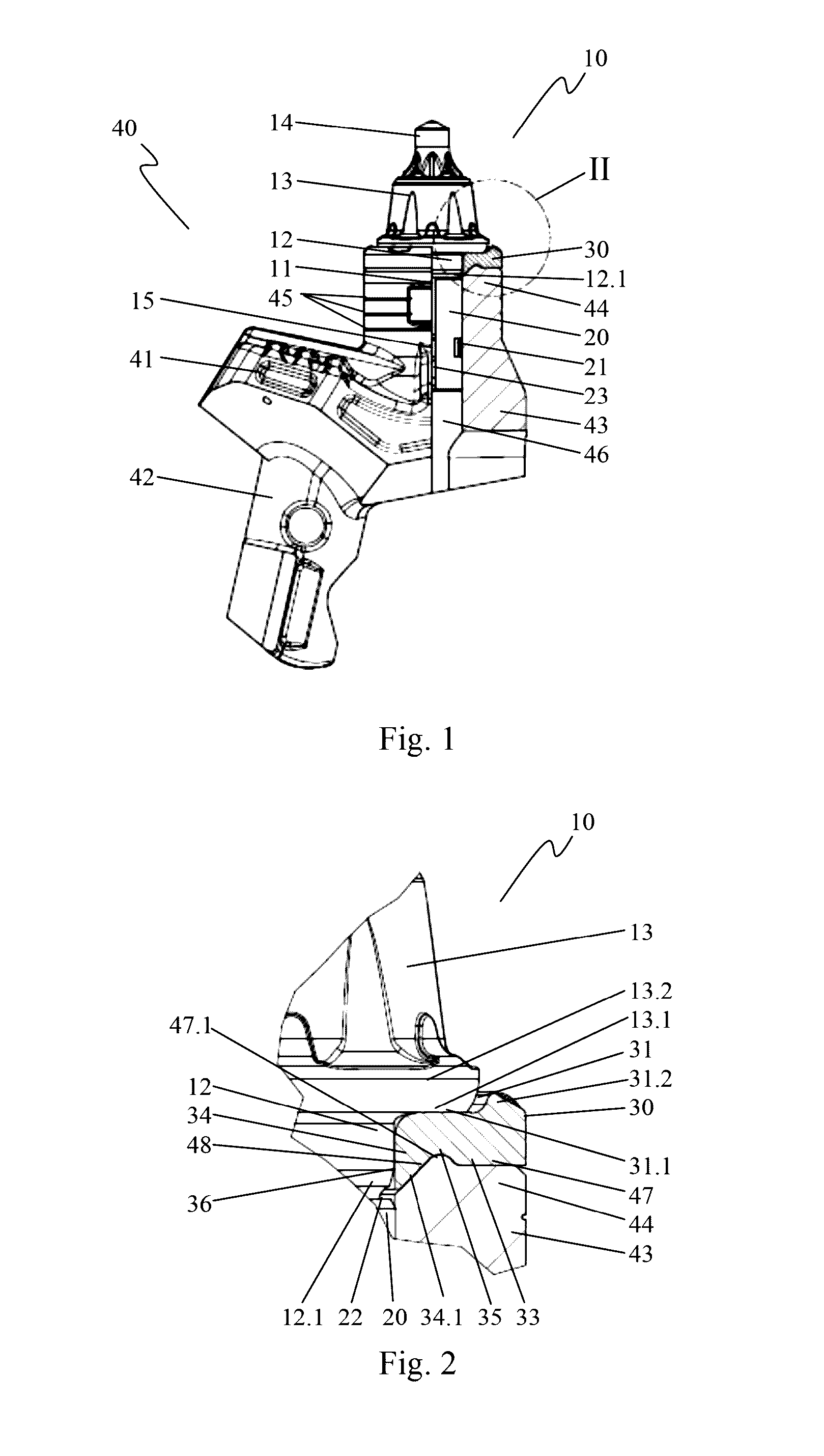 Pick, in particular a round shaft pick