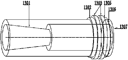 Pneumatic telescopic center device