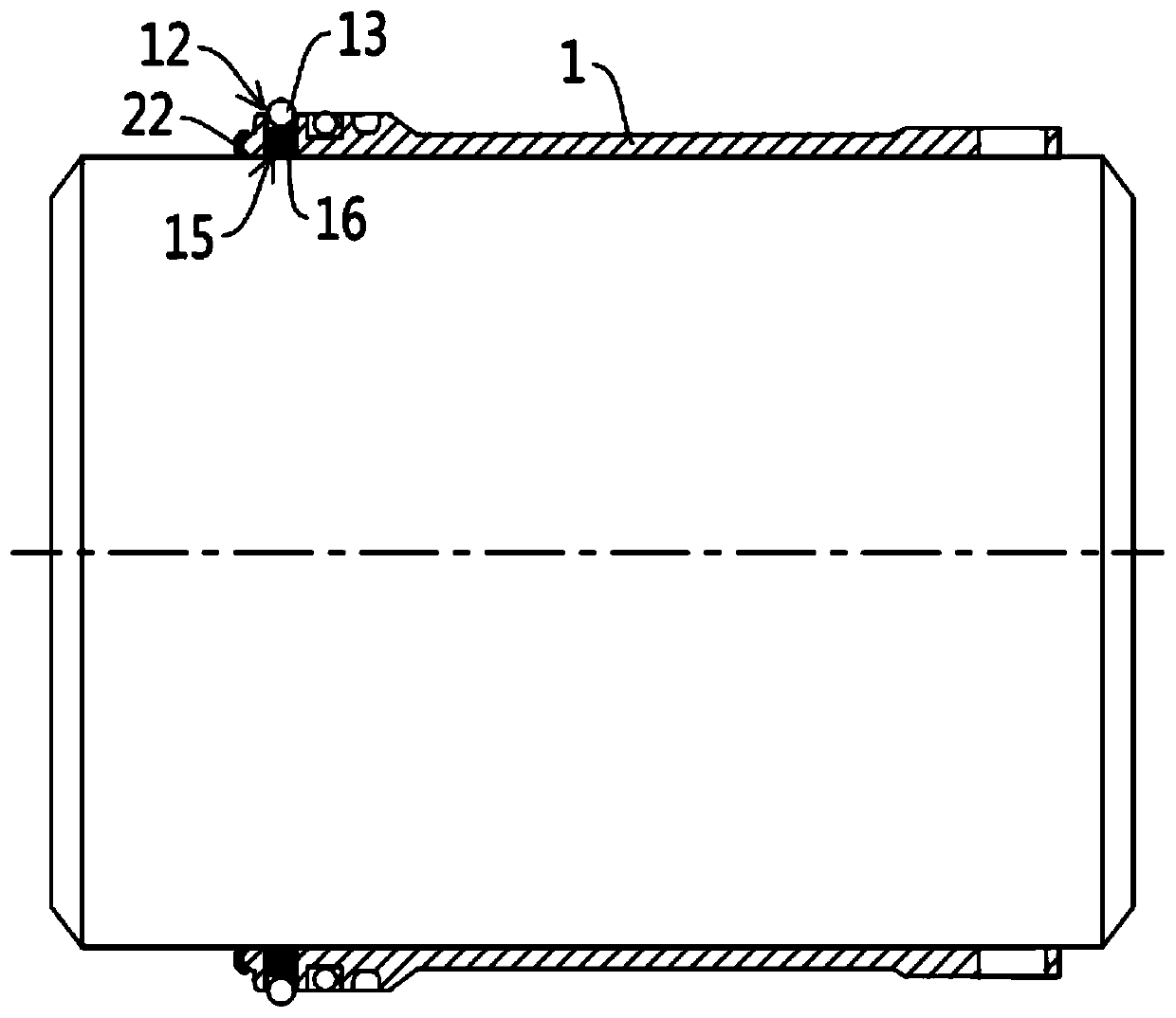 Cartridge type mechanical seal connection assembly