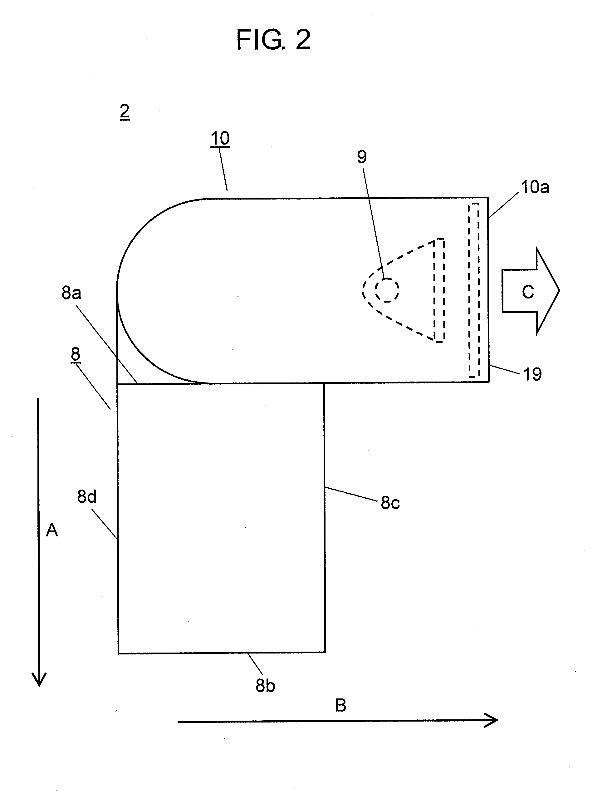 Method for adjusting illumination direction angle of strobe device, strobe device, and imaging device equipped with strobe device