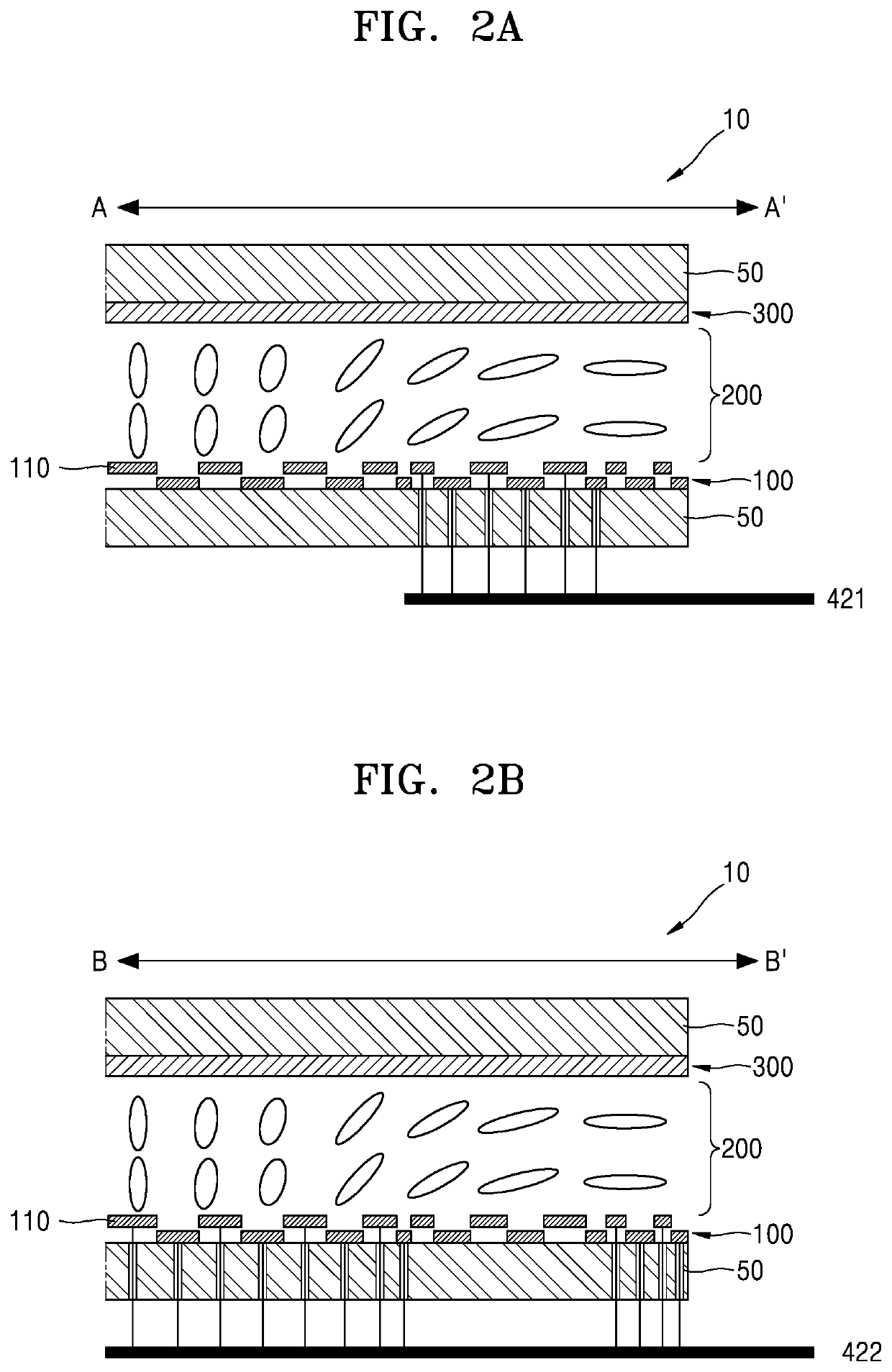 Optical lens having a tunable focal length and display device including the same
