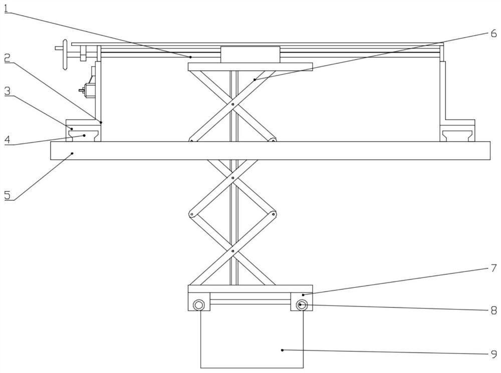 Three-coordinate supporting and adjusting mechanism for suspended PIV calibration