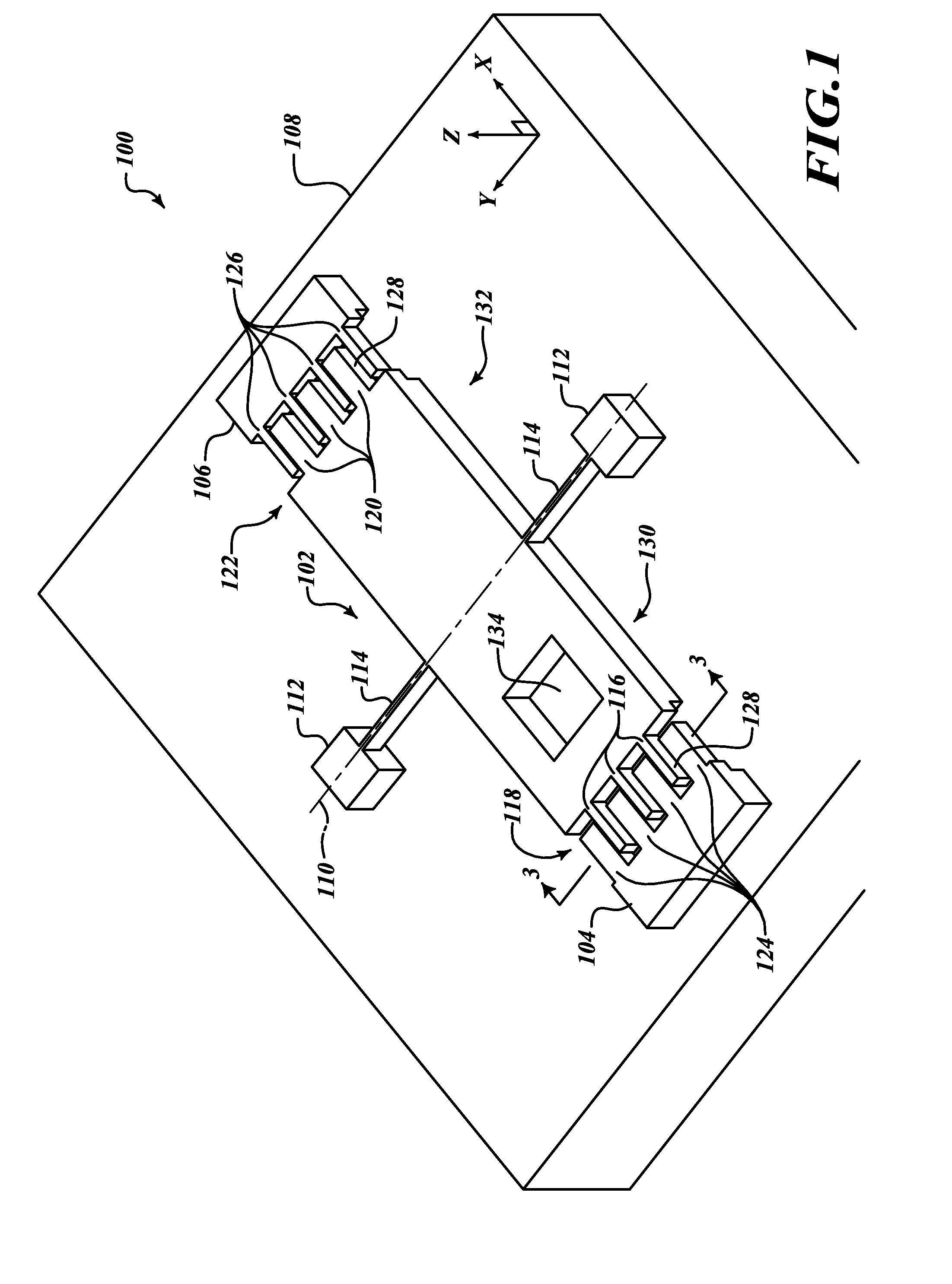 Systems and methods for detecting out-of-plane linear acceleration with a closed loop linear drive accelerometer