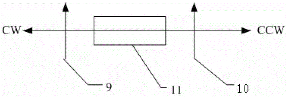 Laser gyroscope offset frequency method based on external cavity feedback