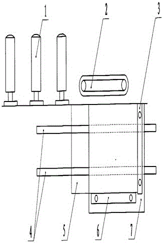 Glass positioning device for glass edge grinding machine