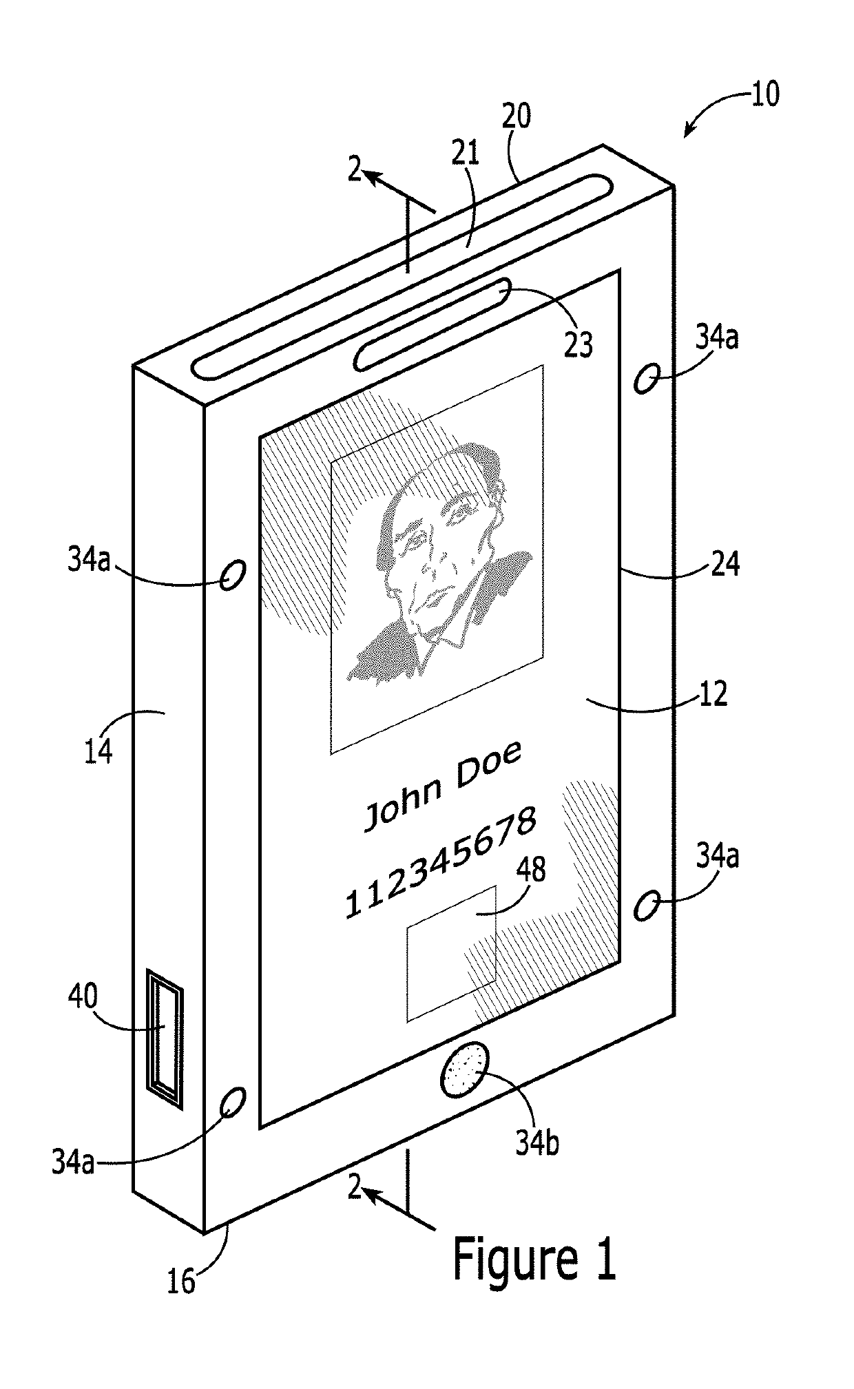 Holder for a user identification badge and an associated method