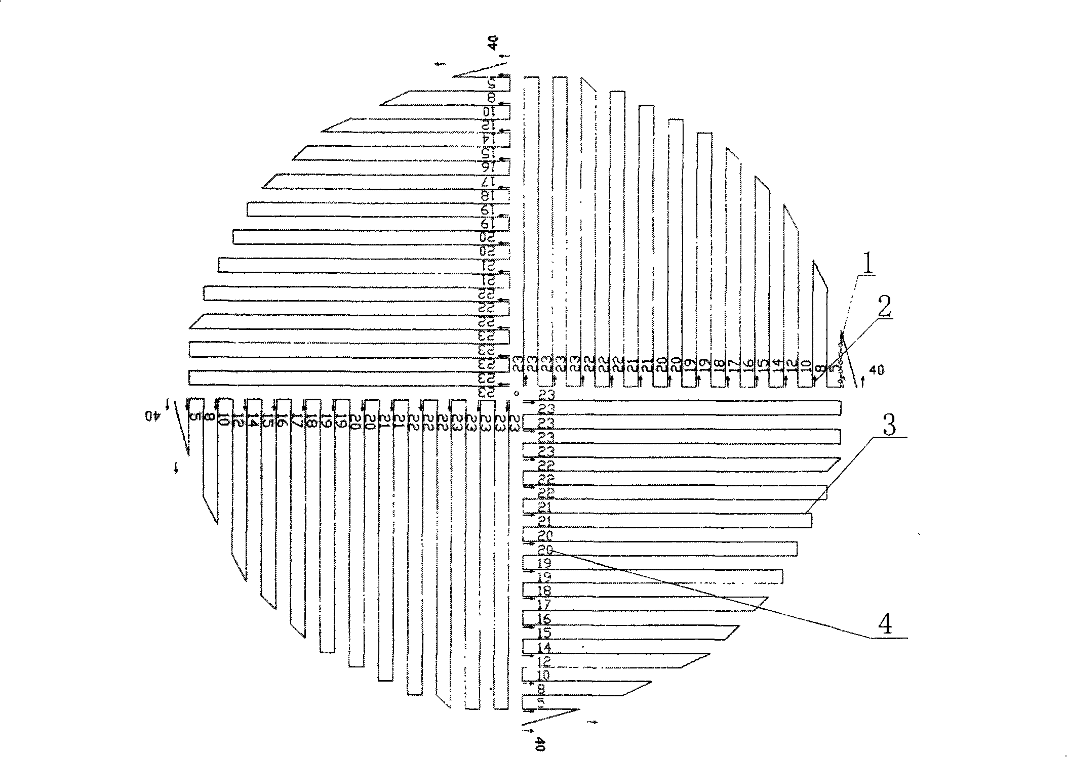 Display screen with random arrangement LED pixel points and preparation method thereof