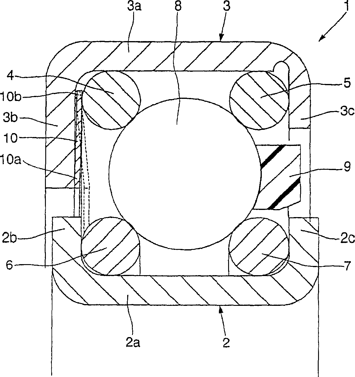 Antifriction bearing for a steering column