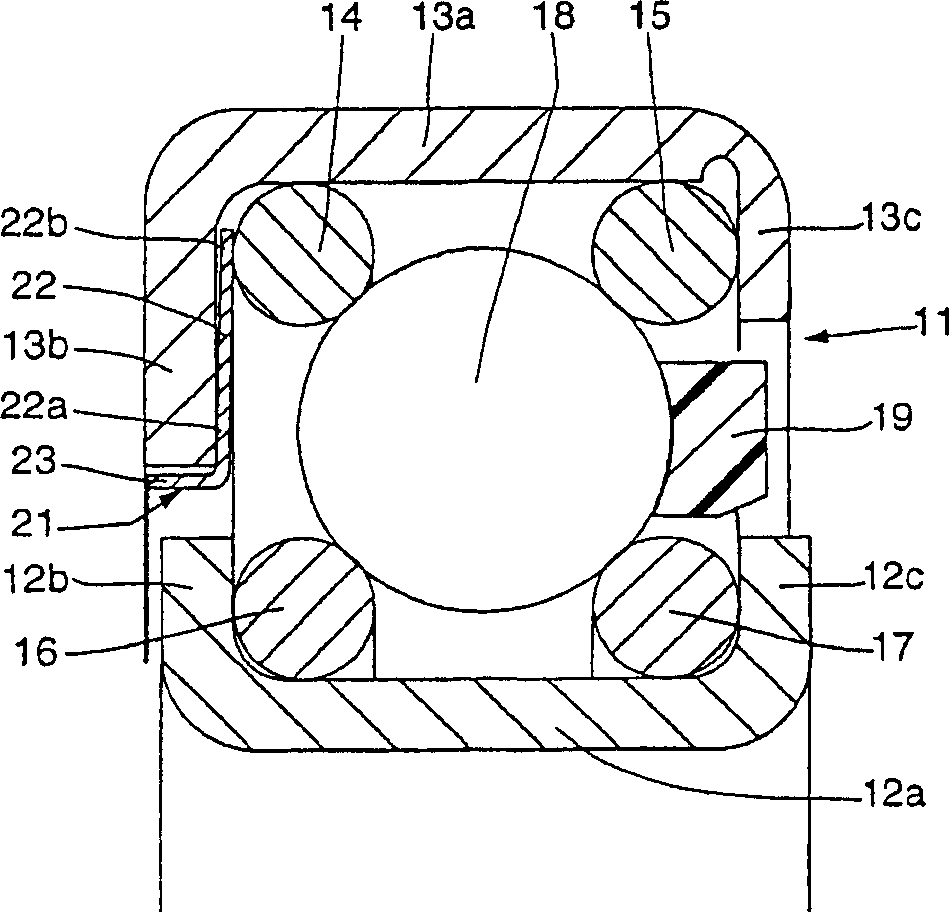 Antifriction bearing for a steering column