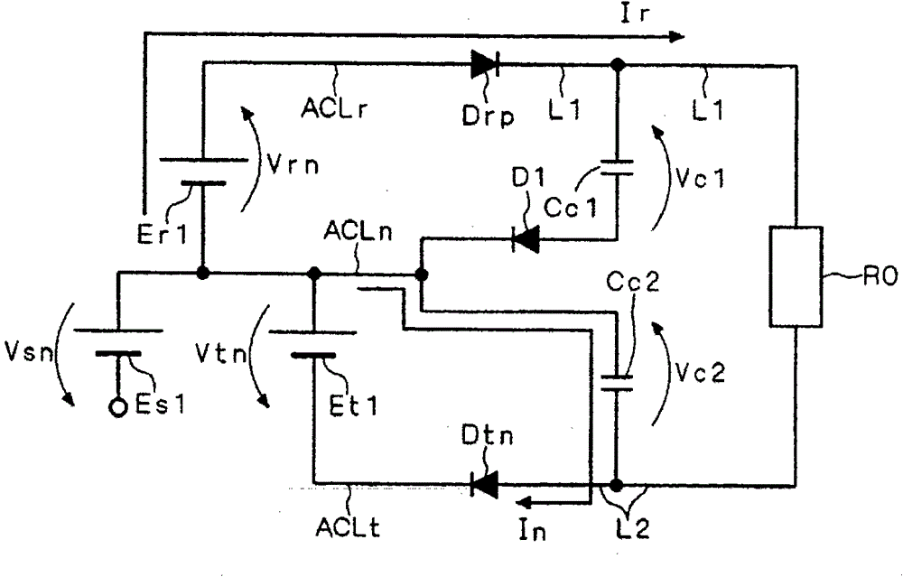 Direct type AC power converting device