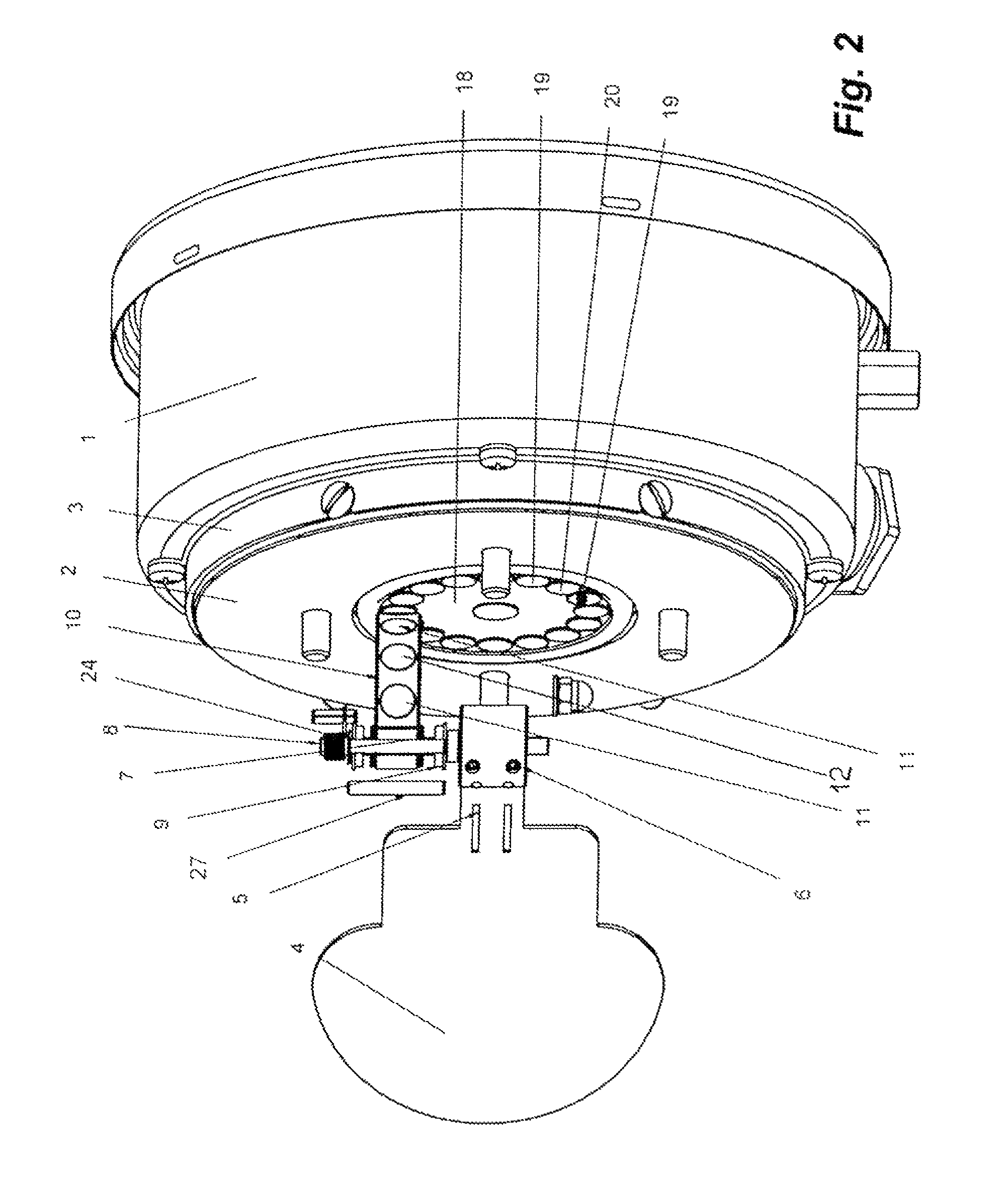 Paddle-type flowmeter with magnetic coupling