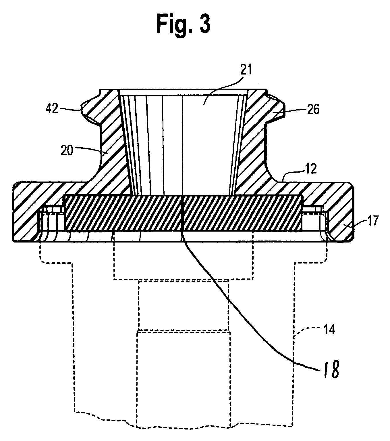 Fluid flow connector permitting forceful lateral separation