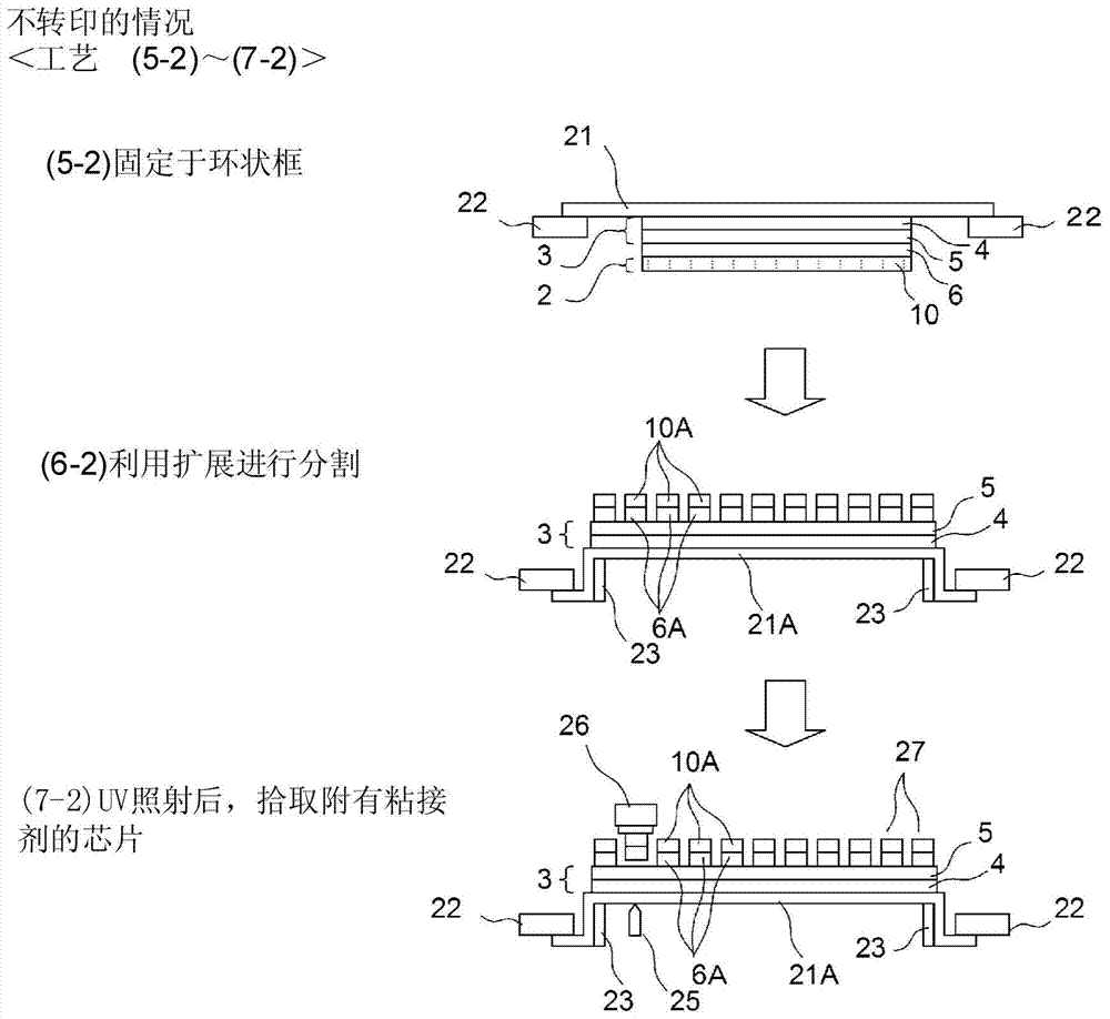 Method for manufacturing semiconductor chips and surface protective tape for thin-film grinding used in same