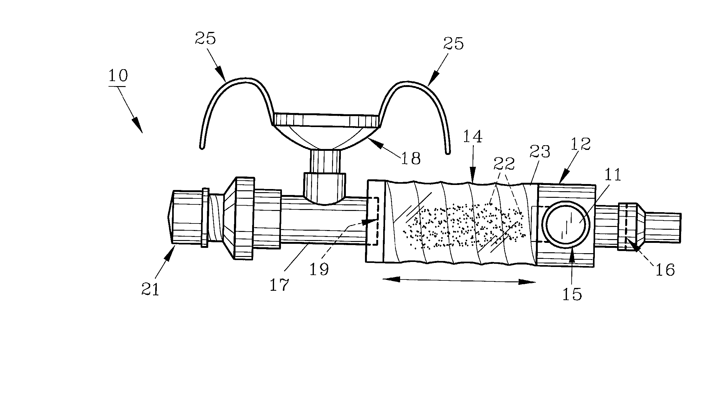 Inhalation therapy assembly and method