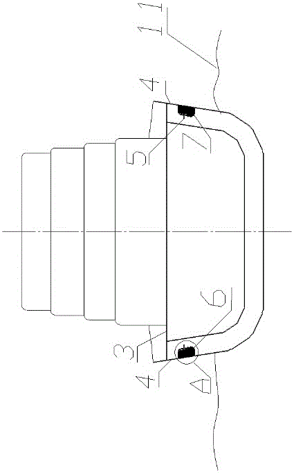 Ship with automatic side turn-preventing function