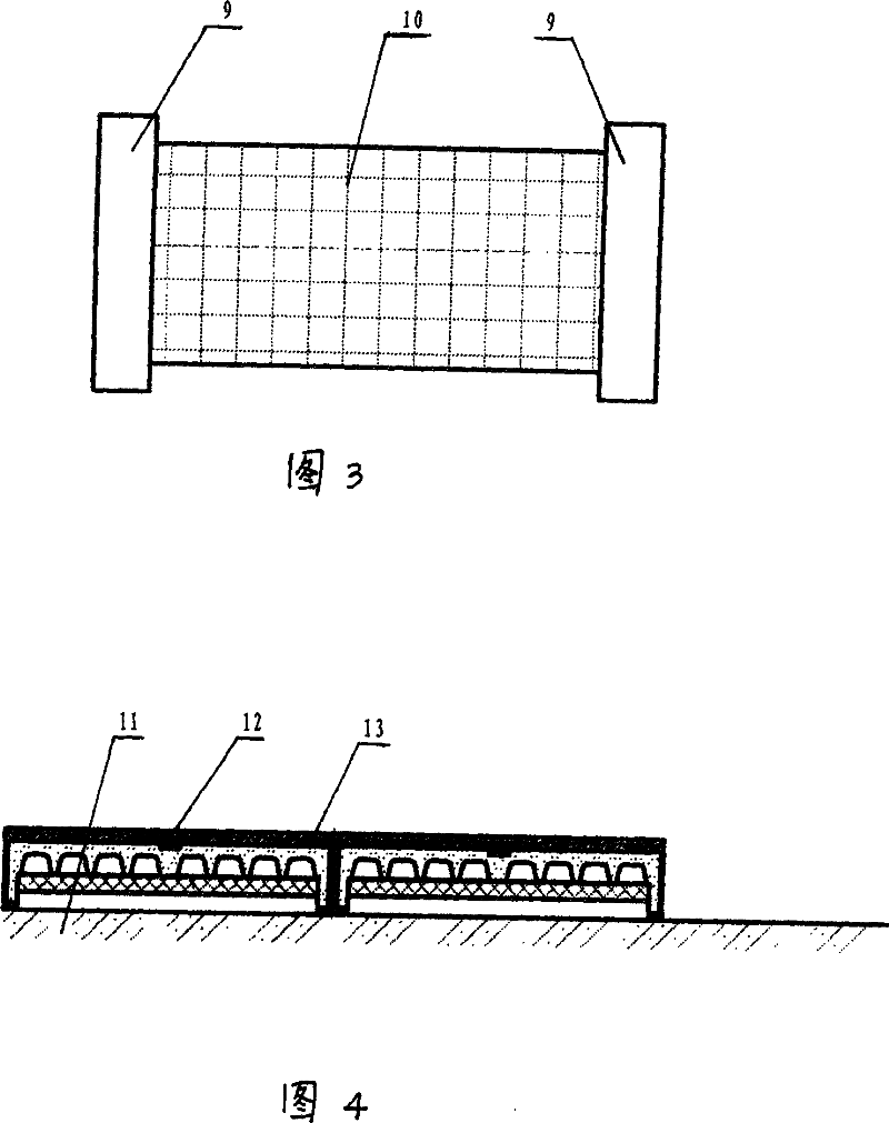 Frame filling body warm preservation heat insulation board and its construction method