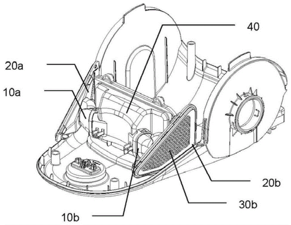 Vacuum cleaner including muffler and air diffuser