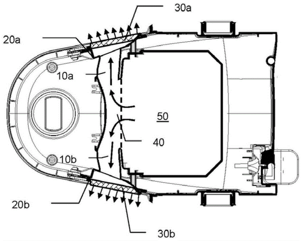 Vacuum cleaner including muffler and air diffuser