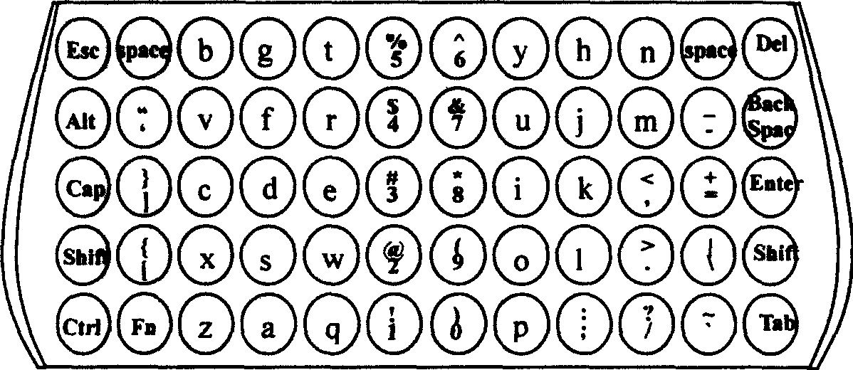 Keyboard capable of using front-back modes