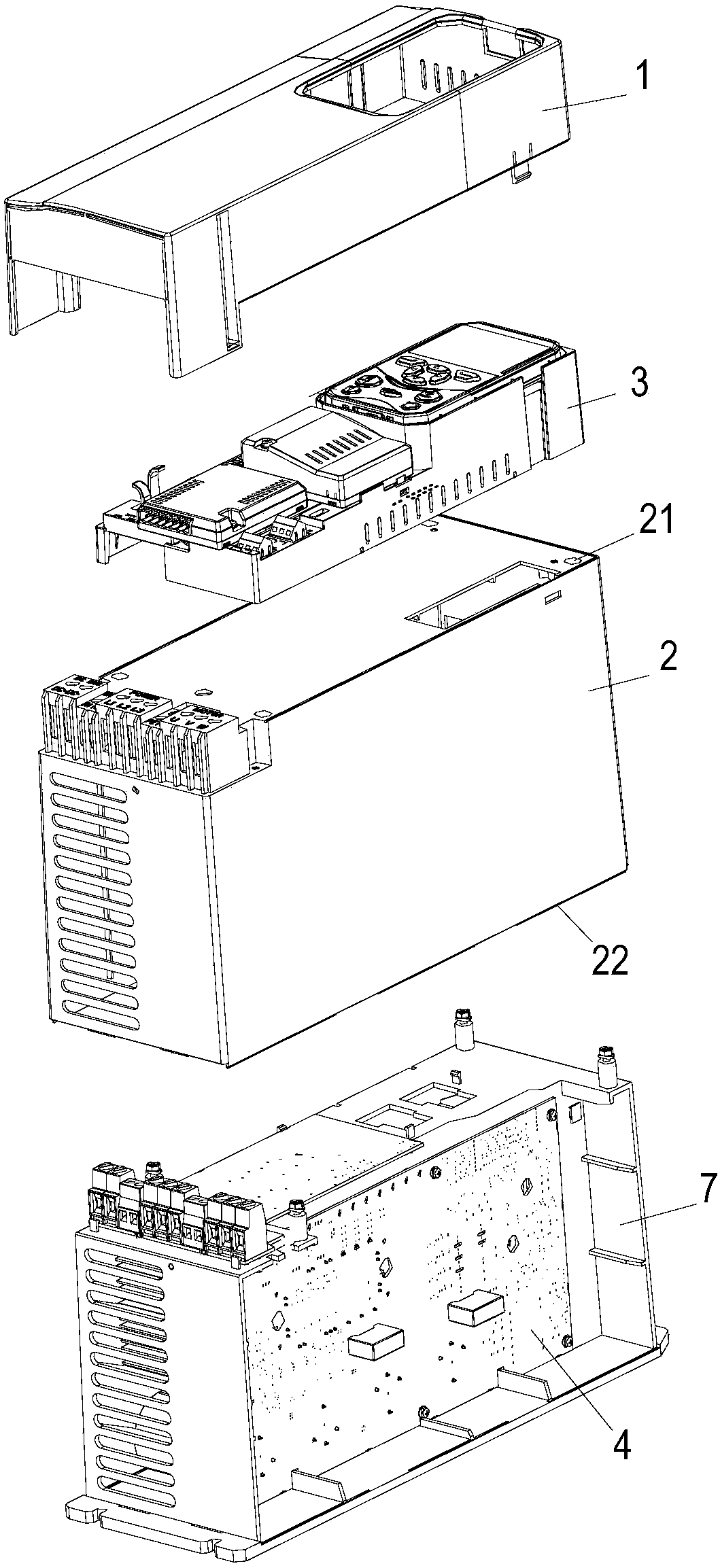 Base of converter and converter