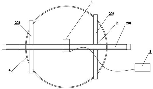 Measuring method and device for deviation of shape of sealing head of pressure container