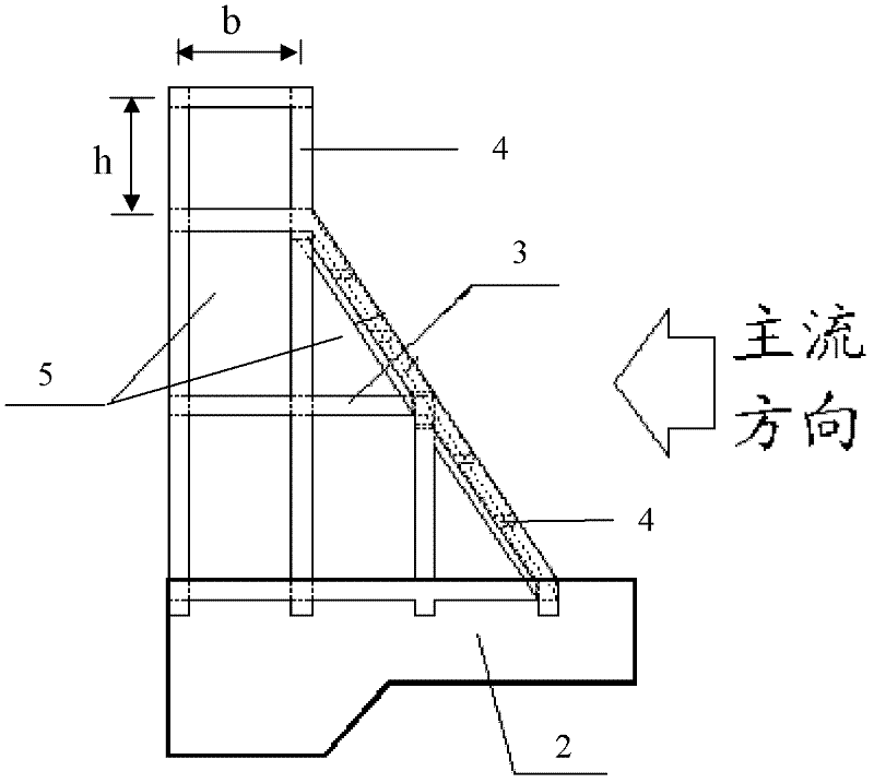 A frame type debris flow sand retaining dam and its construction method