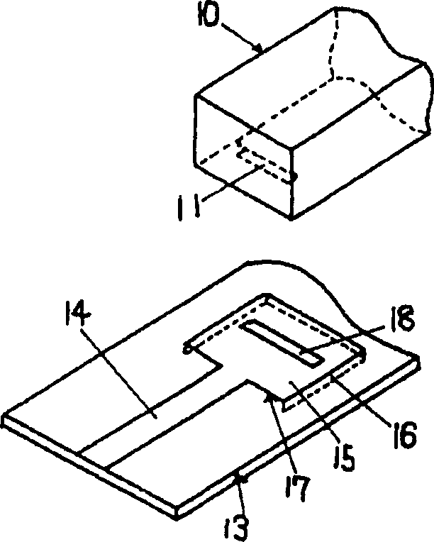 Input and output combined structure for dielectric-filled waveguide resonator
