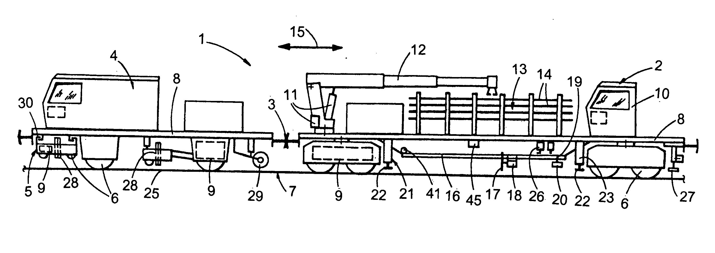 Method and machine for replacing damaged rail sections of a track